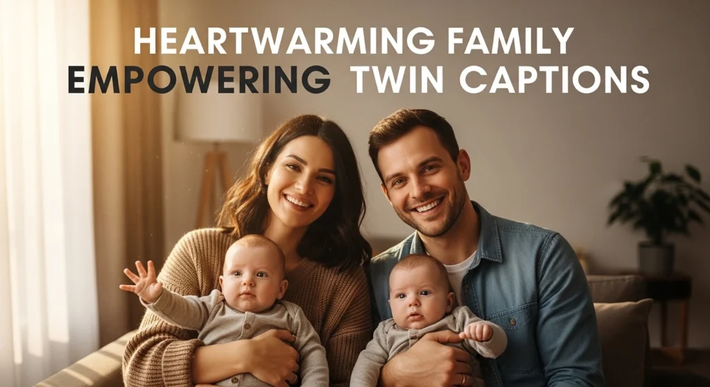 Heartwarming Family Twin Captions