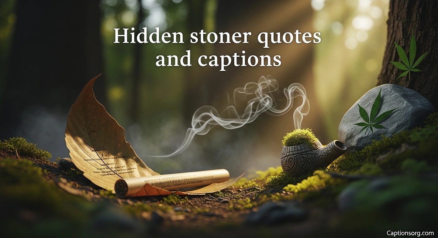 Hidden stoner quotes and captions
