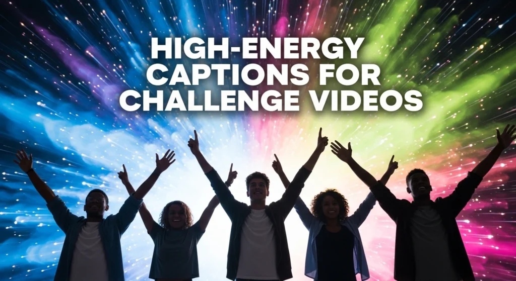 High-Energy Captions for Challenge Videos