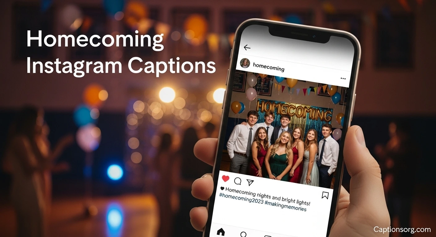 Homecoming instagram captions