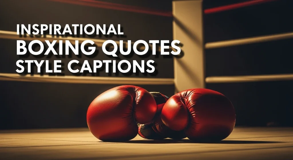 Inspirational Boxing Quotes Style Captions