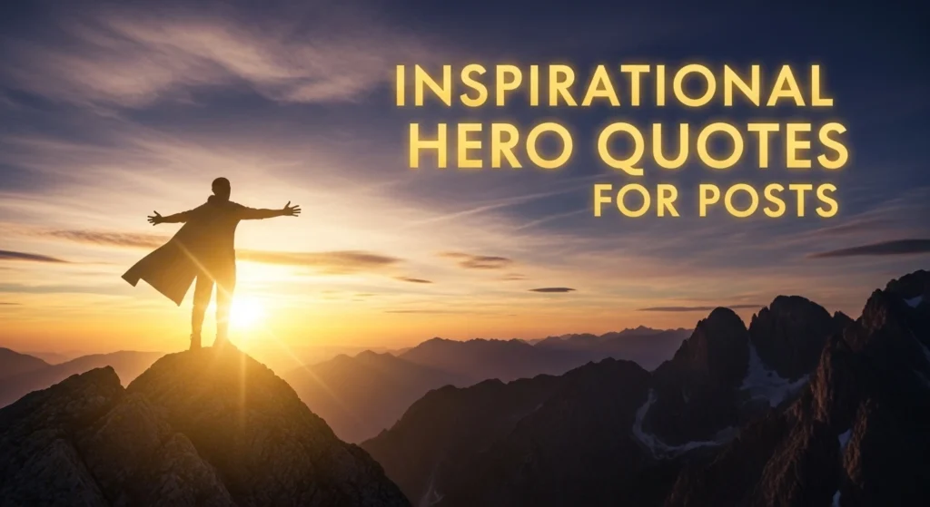 Inspirational Hero Quotes for Posts