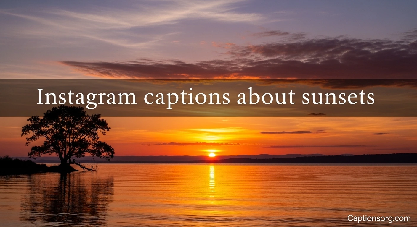 Instagram captions about sunsets