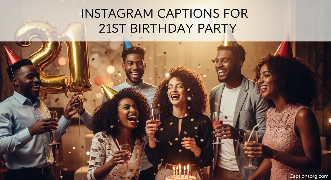 Instagram captions for 21st birthday party