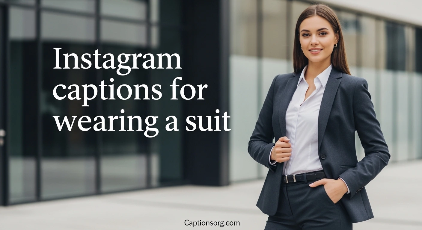 660+ Instagram captions for wearing suit
