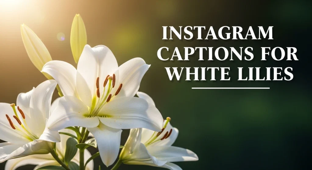 Instagram Captions for White Lilies