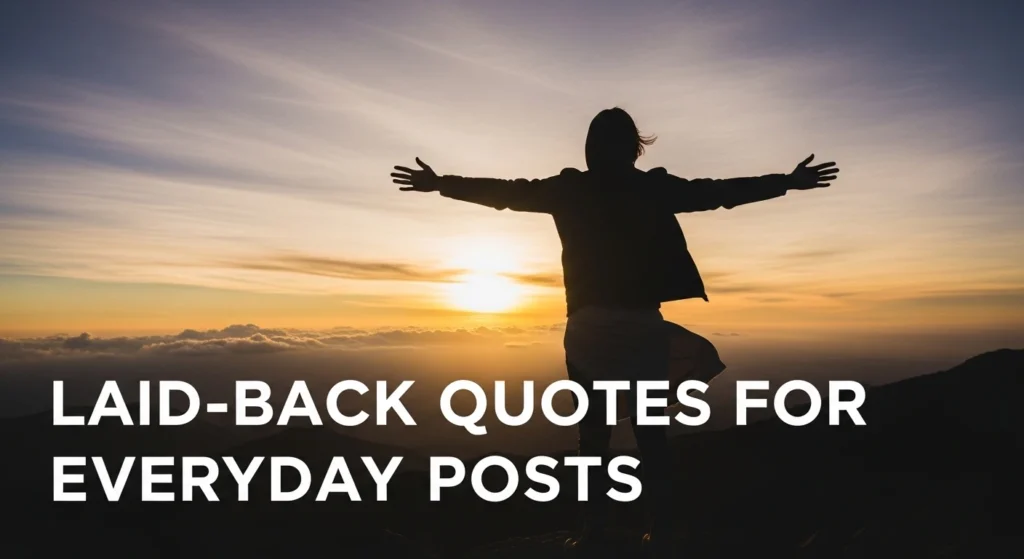 Laid-Back Quotes for Everyday Posts
