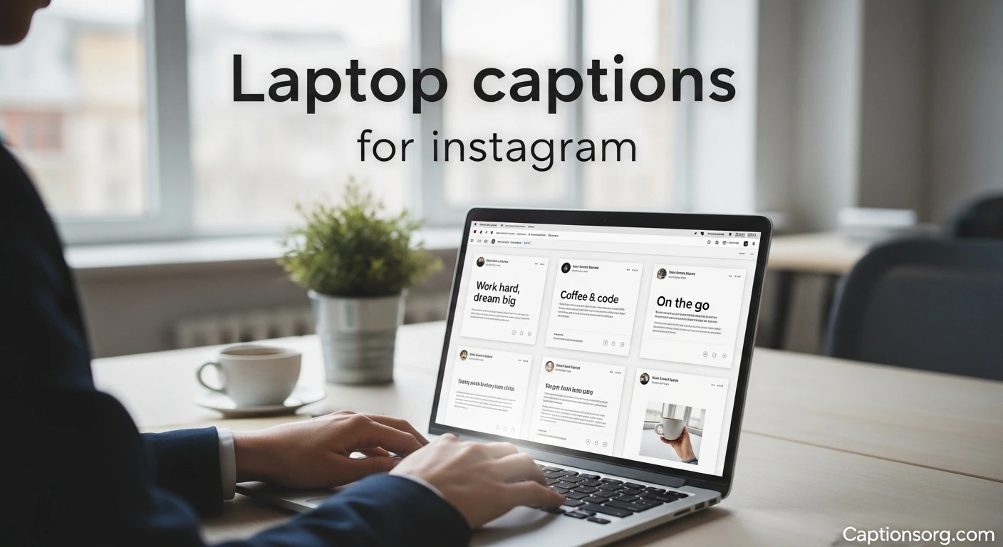 Laptop captions for instagram