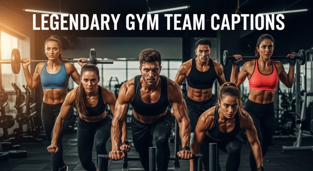 Legendary Gym Team Captions