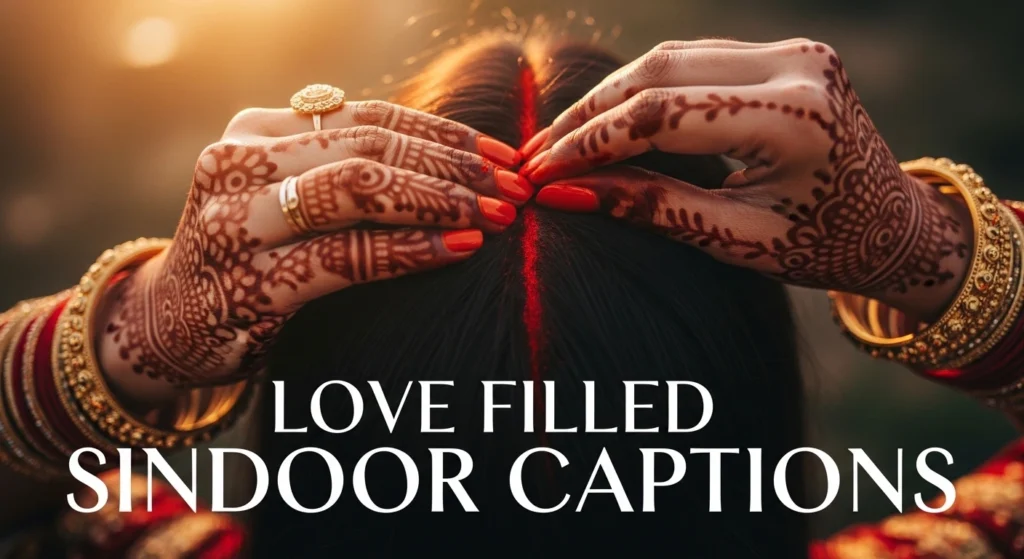 Love Filled Sindoor Captions