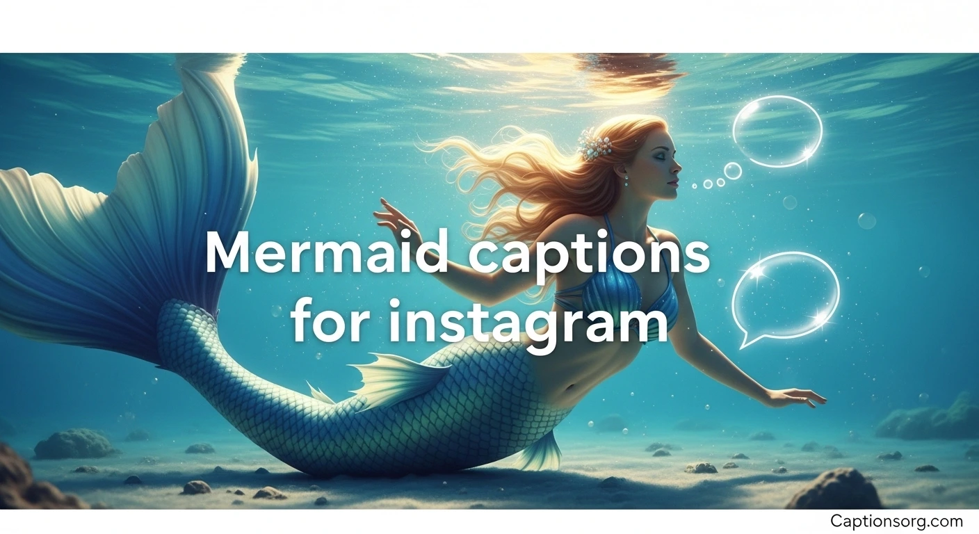 610+ Mermaid captions for instagram