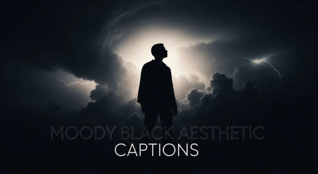 Moody Black Aesthetic Captions