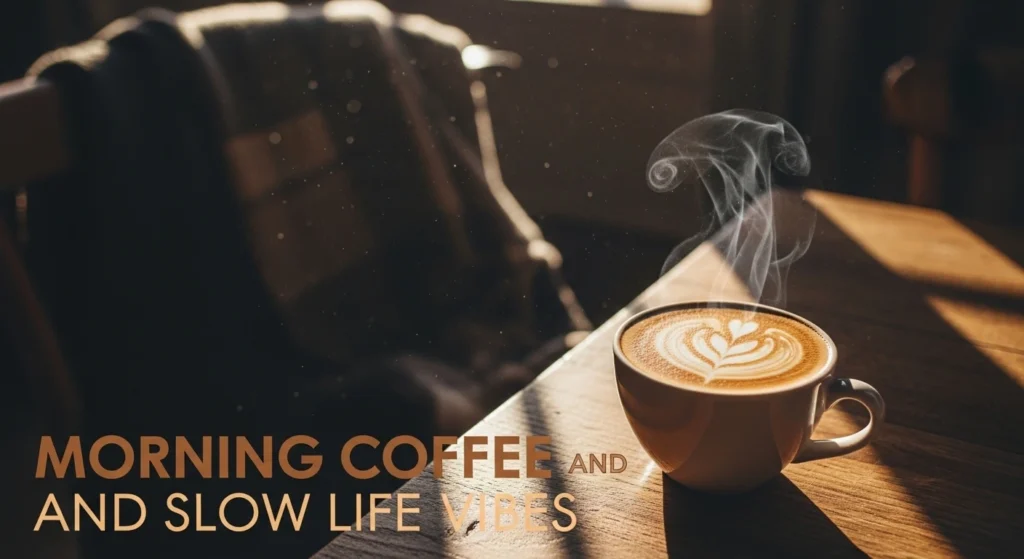 Morning coffee and slow life vibes
