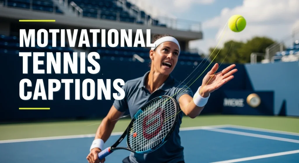 Motivational Tennis Captions