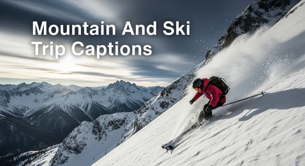 Mountain And Ski Trip Captions