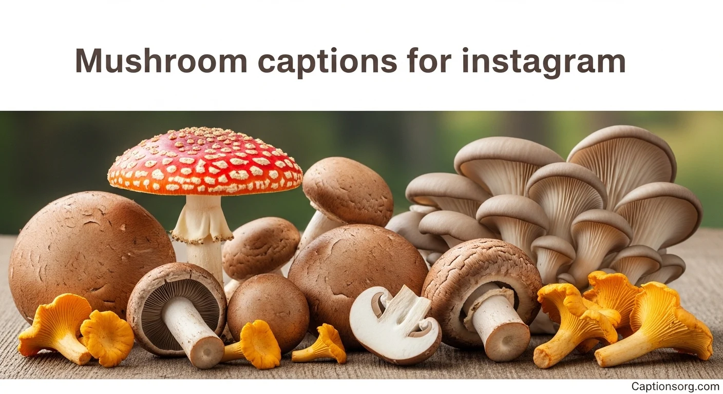 690+ Mushroom captions for instagram