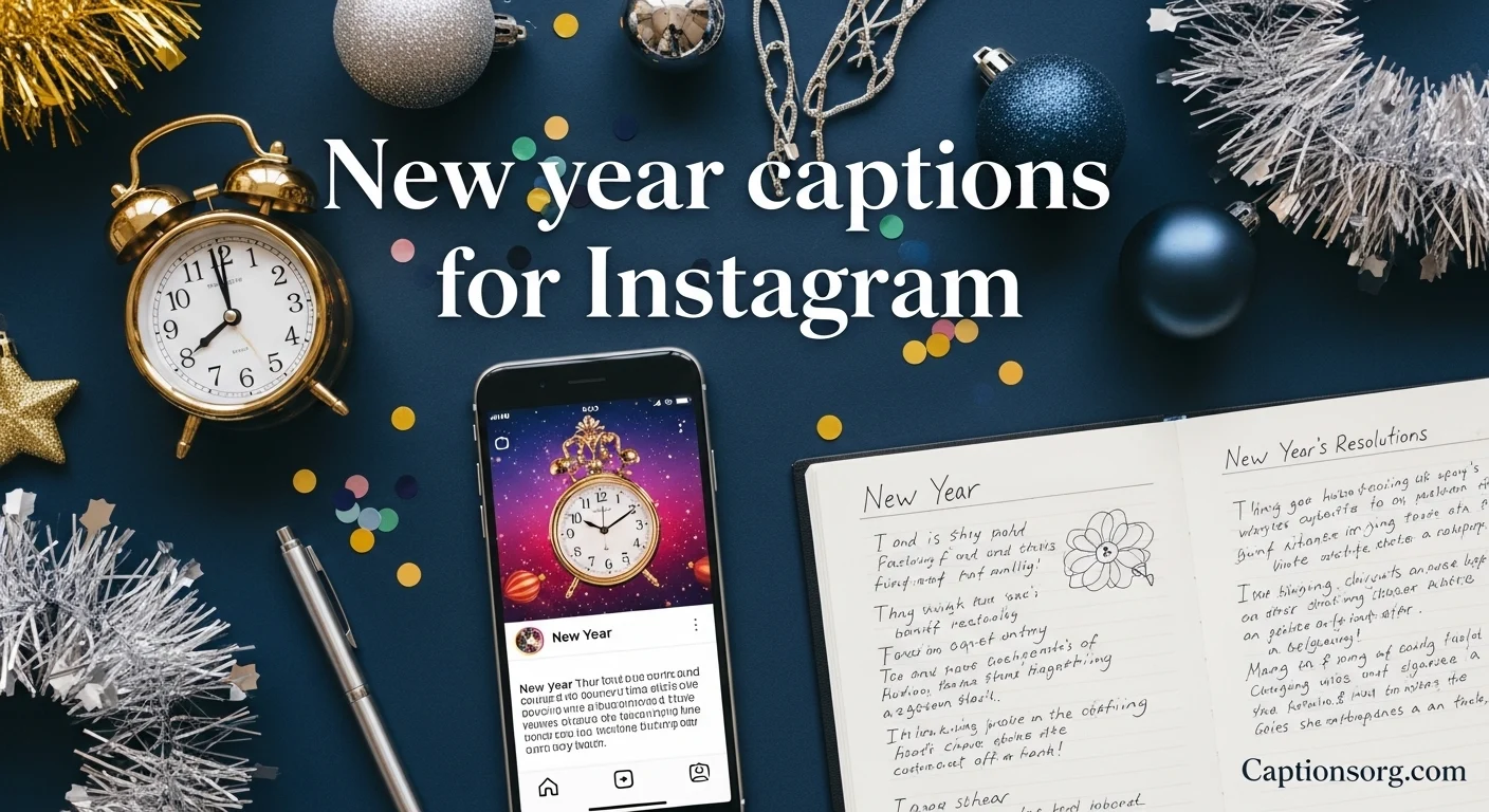 630+ New year captions for instagram