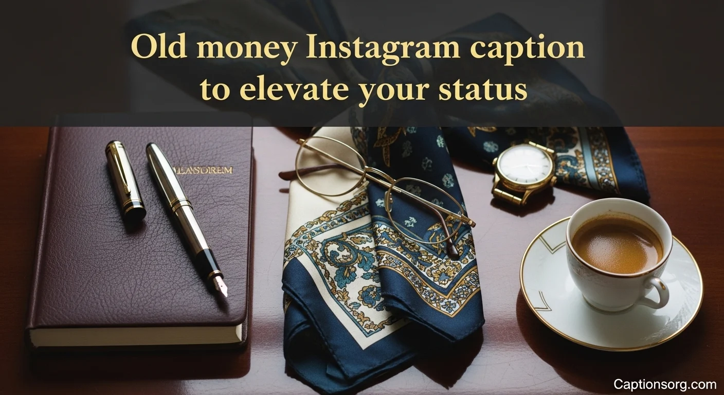 Old money Instagram caption to elevate your status