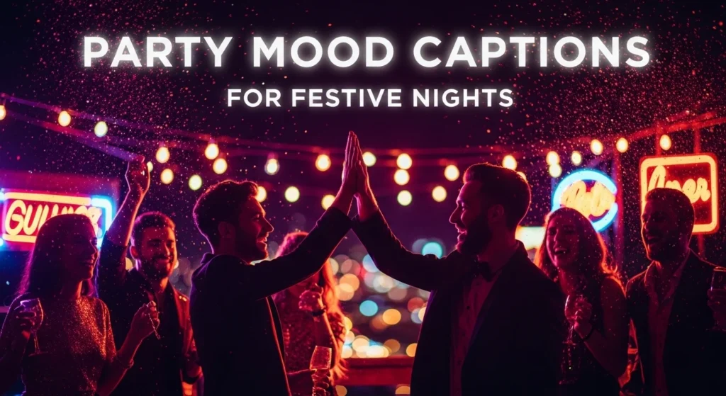 Party Mood Captions for Festive Nights