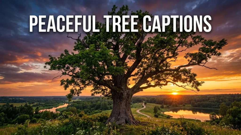 Peaceful Tree Captions