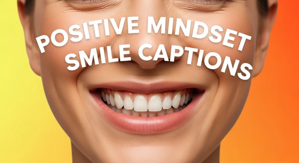 Positive Mindset Smile Captions