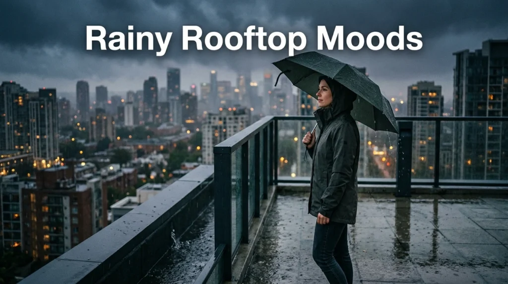 Rainy rooftop moods