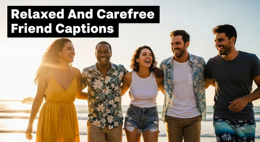 Relaxed And Carefree Friend Captions