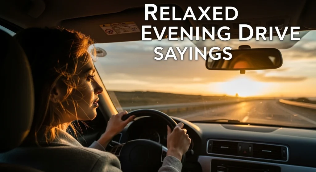 Relaxed Evening Drive Sayings