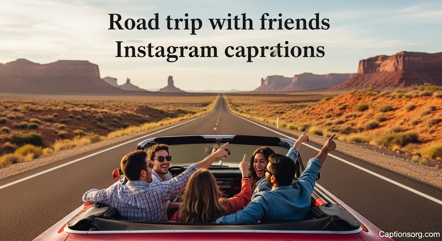 Road trip with friends instagram captions