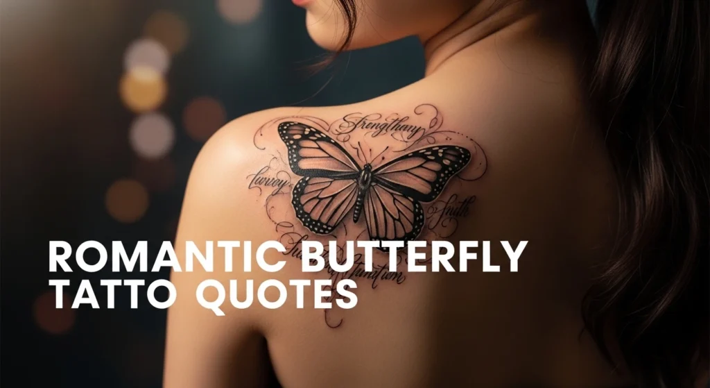 Romantic Butterfly Tattoo Quotes