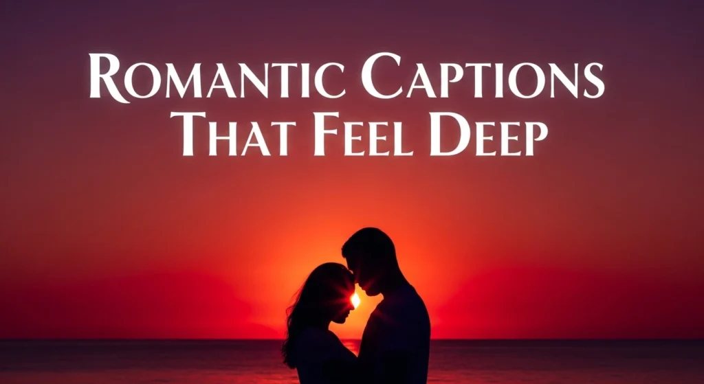 Romantic Captions That Feel Deep