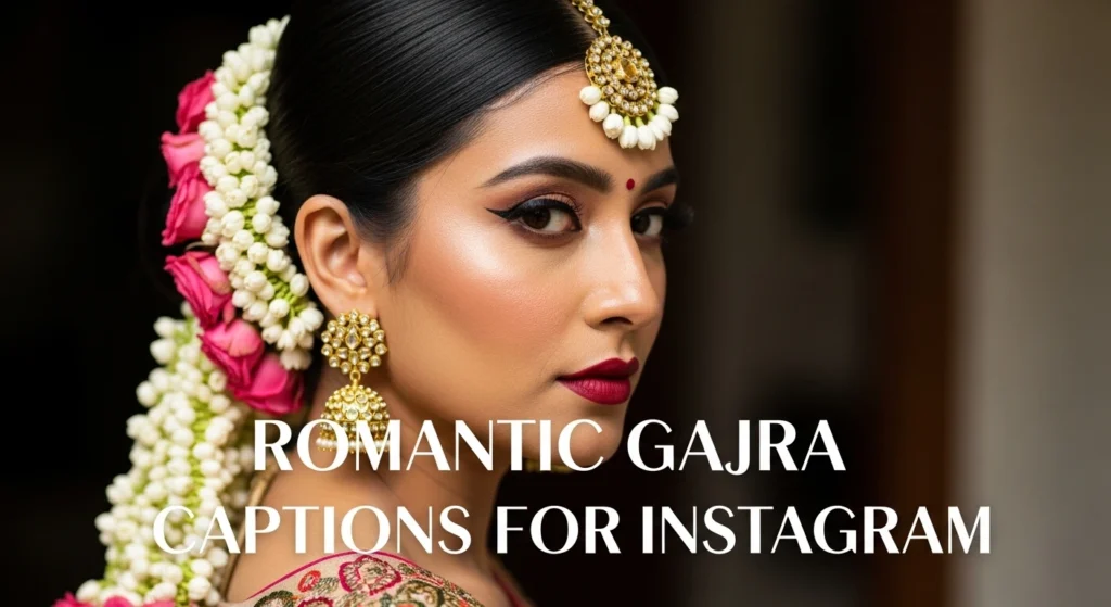 Romantic Gajra Captions for Instagram