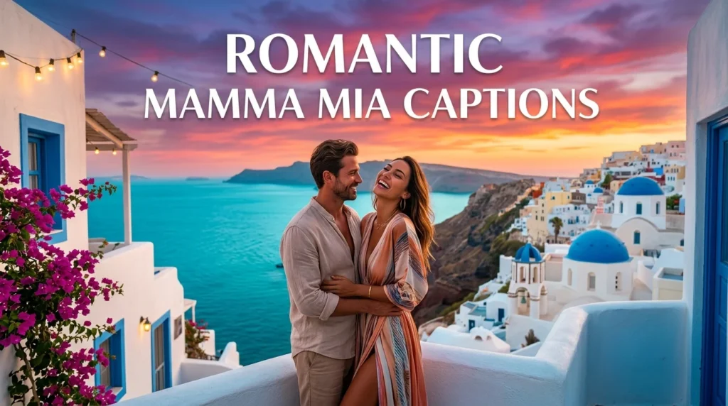 Romantic Mamma Mia Captions