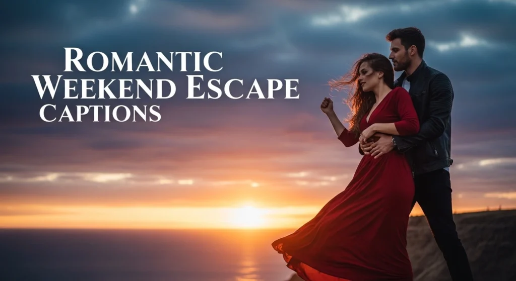 Romantic Weekend Escape Captions