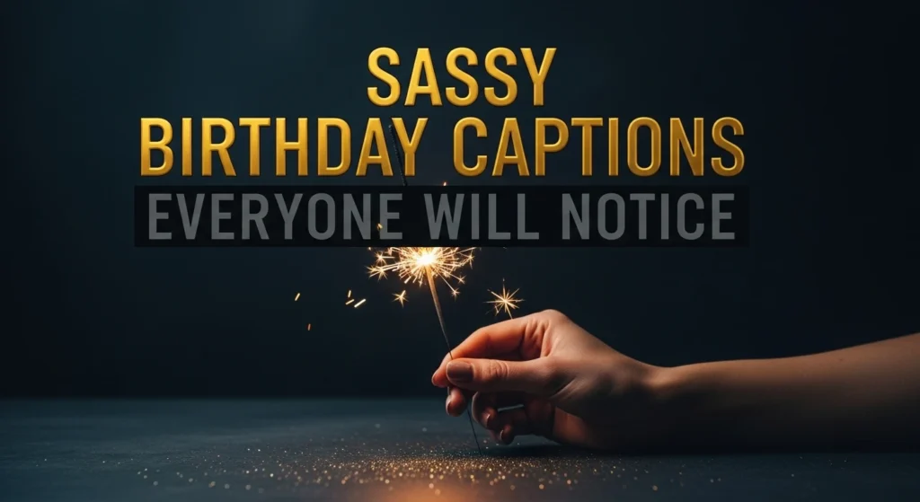 Sassy Birthday Captions Everyone Will Notice