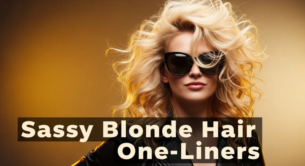 Sassy Blonde Hair One-Liners