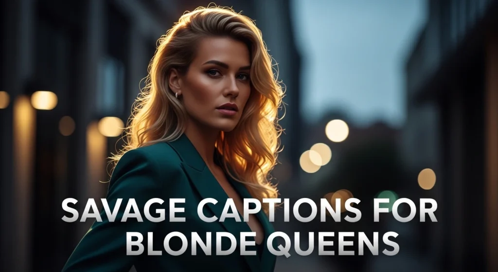 Savage Captions For Blonde Queens