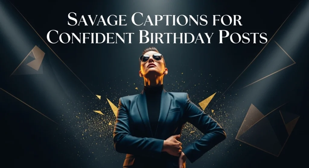 Savage Captions for Confident Birthday Posts