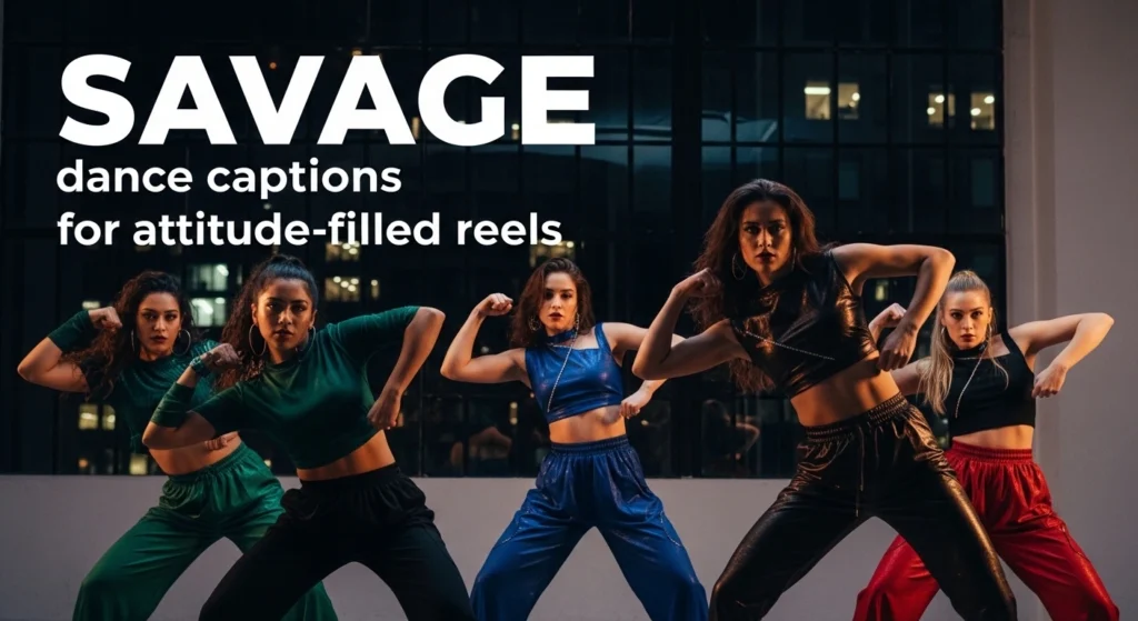 Savage dance captions for attitude-filled reels