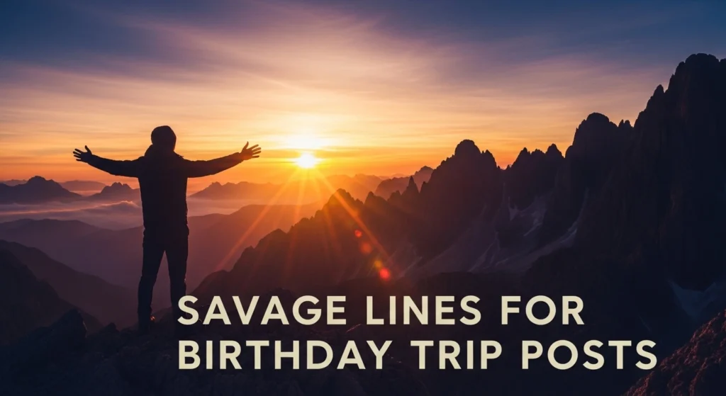 Savage Lines for Birthday Trip Posts