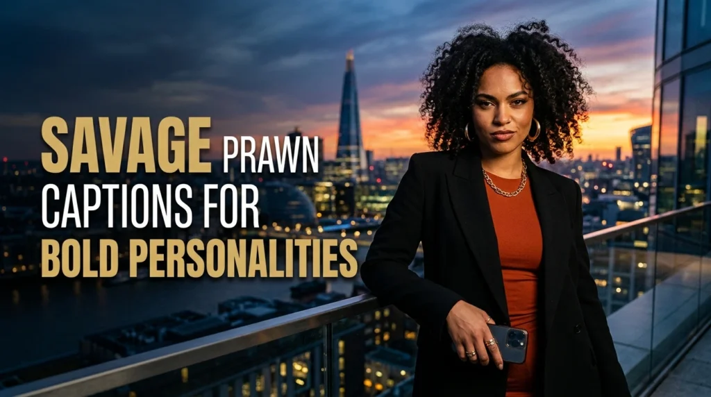Savage prawn captions for bold personalities