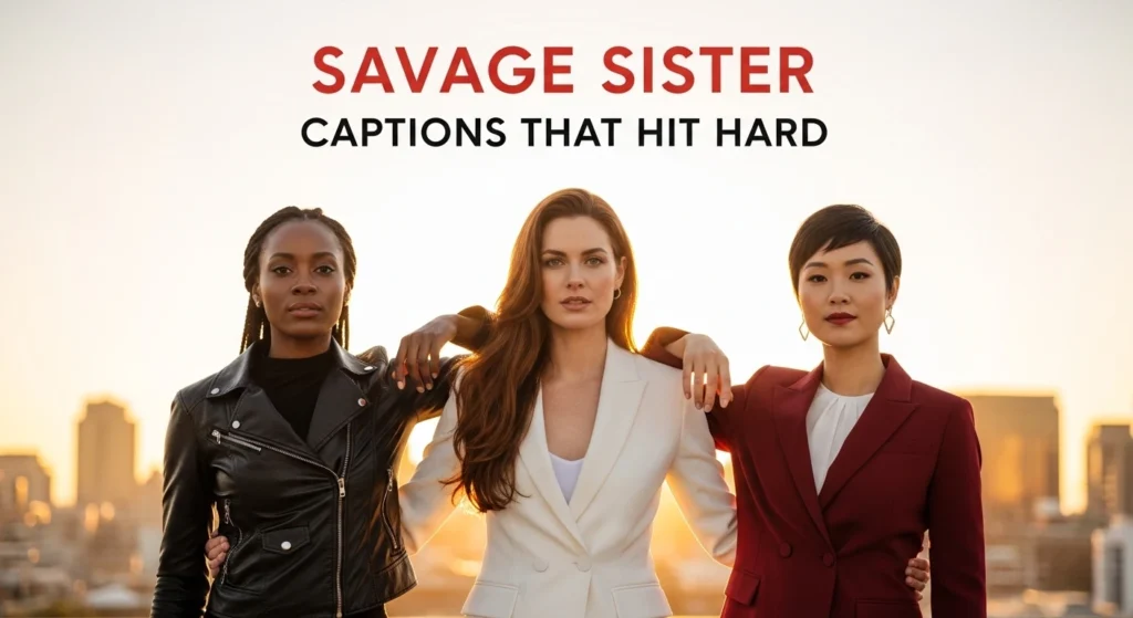 Savage Sister Captions That Hit Hard
