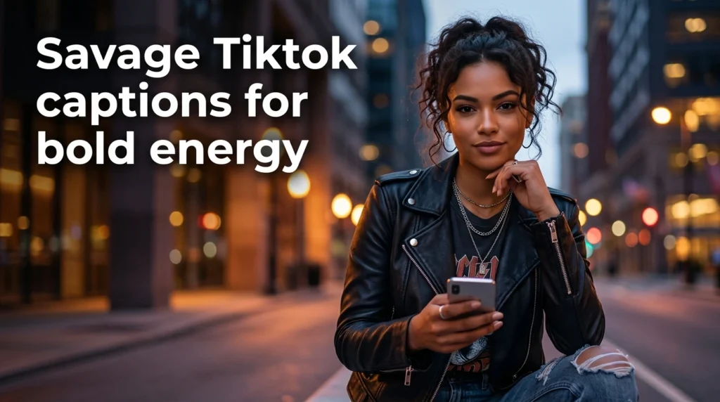 Savage Tiktok captions for bold energy