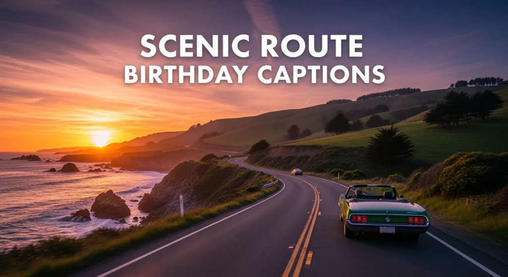 Scenic Route Birthday Captions