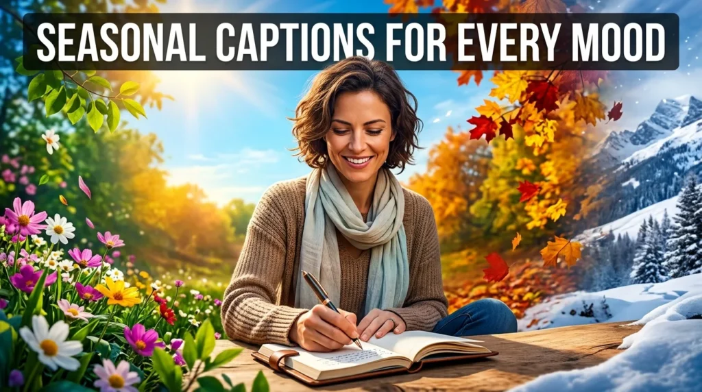 Seasonal captions for every mood