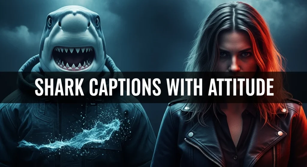 Shark Captions with Attitude