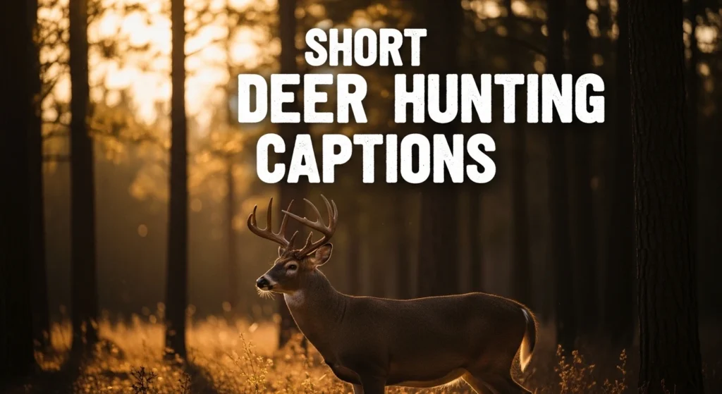 Short Deer Hunting Captions