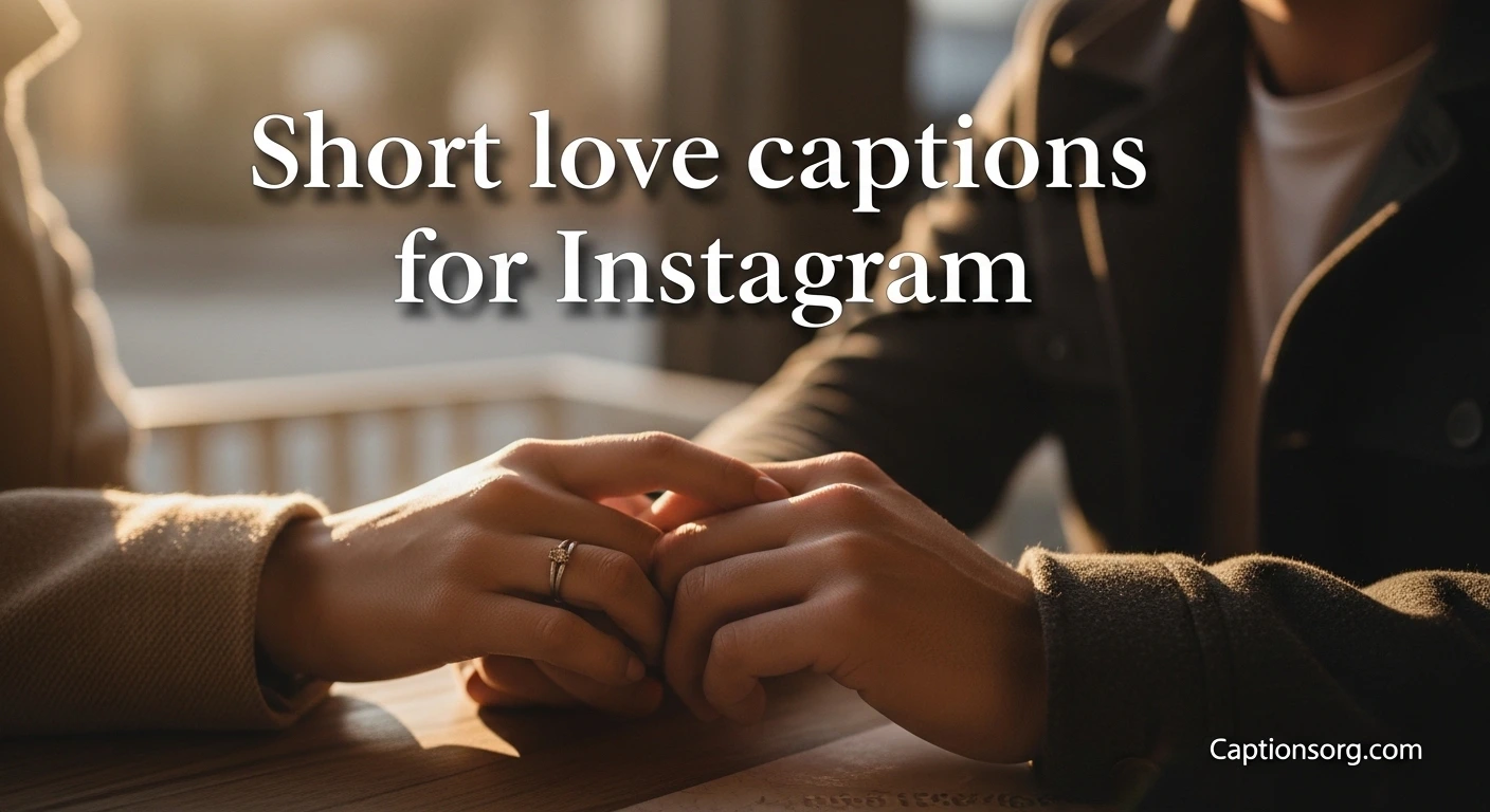 Short love captions for instagram