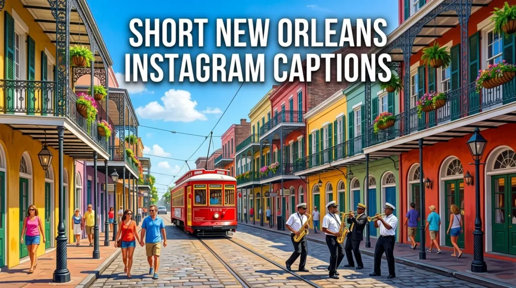 Short New orleans instagram captions