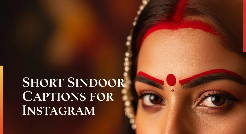 Short Sindoor Captions for instagram